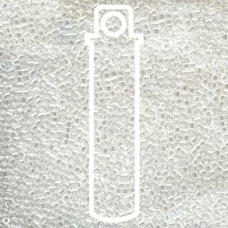 11/0 Delica Seed Beads - Crystal Luster - 7.2gm 11/0 Delica Seed Beads - Crystal Luster - 7.2gm