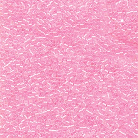11/0 Delica Seed Beads - Lined Pale Pink - 100gm 11/0 Delica Seed Beads - Lined Pale Pink - 100gm