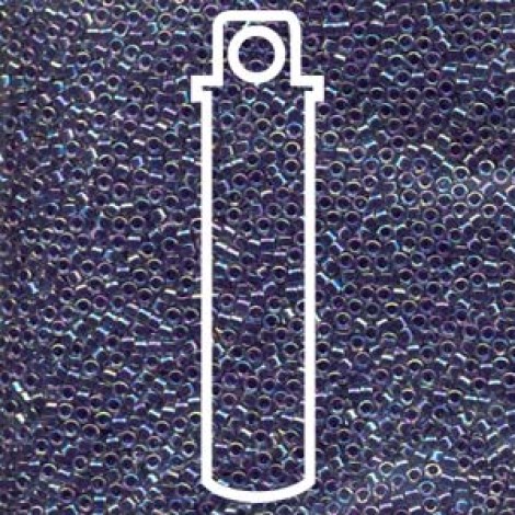 11/0 Delica Seed Beads - Lined Lt Violet AB - 7.2gm
