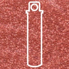11/0 Delica Seed Beads - Lined Rose Pink AB - 7.2gm