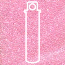11/0 Delica Seed Beads - Lined Pink AB - 7.2gm