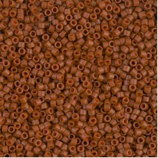 11/0 Delica Seed Beads - Dyed Matte Opaque Sienna - 50gm Bulk Pack