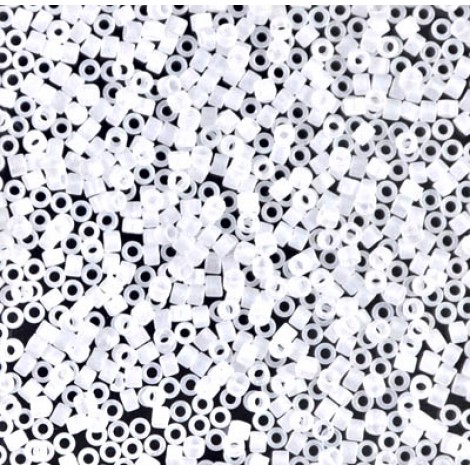 11/0 Miyuki Delica Seed Beads - Matte Crystal AB - 7.2gm 11/0 Miyuki Delica Seed Beads - Matte Crystal AB - 7.2gm