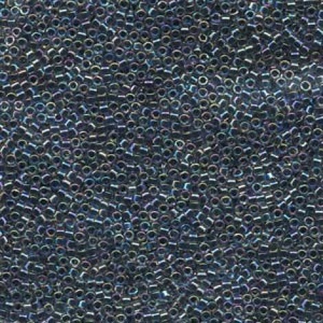 11/0 Miyuki Delica Seed Beads - Black Diamond Lined Dark Blue