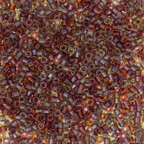 Miyuki 11/0 Delicas - Sparkling Lined Cranberry Harvest Mix - 7.6gm