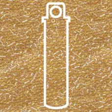 11/0 Delica Seed Beads - Transp Light Amber AB - 7.2gm