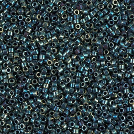 11/0 Delica Seed Beads - Blue-Green Gold Iris - 7.2gm 11/0 Delica Seed Beads - Blue-Green Gold Iris - 7.2gm