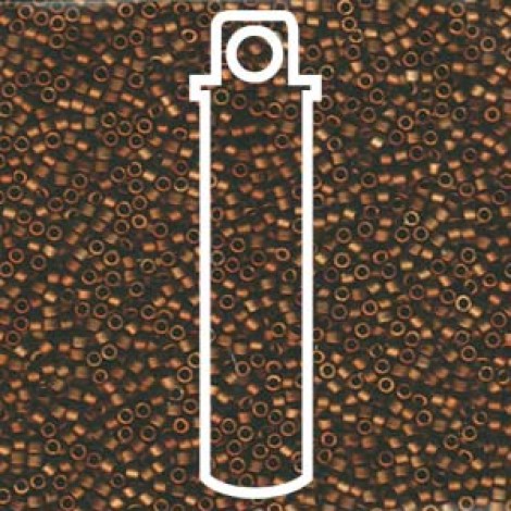 11/0 Delica Seed Beads - Matte Metallic Bronze/Gold Iris - 7.2gm