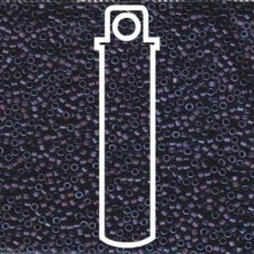 11/0 Delica Seed Beads - Matte Metallic  Violet/Gold Iris - 7.2gm