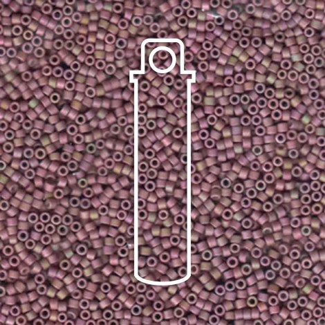 11/0 Delica Seed Beads - Matte Metallic Orchid AB - 7.2gm