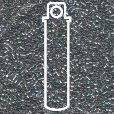 11/0 Delica Seed Beads - Transparent Grey Iris - 7.2gm