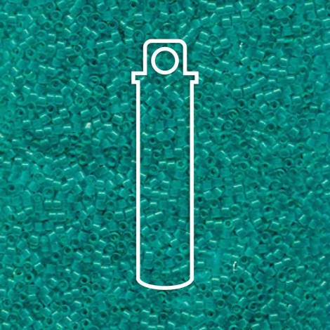 11/0 Delica Seed Beads - Transparent Caribbean Teal - 7.2gm 11/0 Delica Seed Beads - Transparent Caribbean Teal - 7.2gm