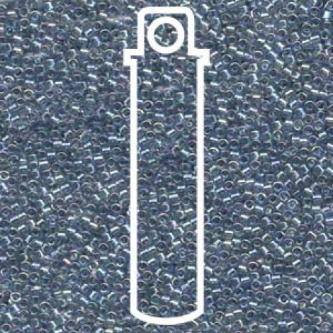 11/0 Delica Seed Beads - Transp Grey Luster AB - 7.2gm 11/0 Delica Seed Beads - Transp Grey Luster AB - 7.2gm