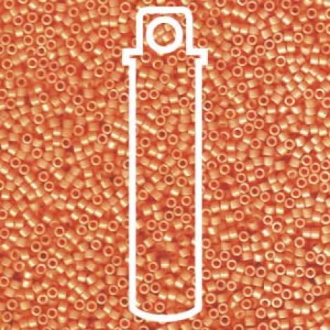 11/0 Delica Seed Beads - Opaque Mandarin - 7.2gm 11/0 Delica Seed Beads - Opaque Mandarin - 7.2gm