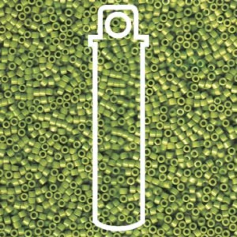 11/0 Delica Seed Beads - Opaque Avocado - 7.2gm 11/0 Delica Seed Beads - Opaque Avocado - 7.2gm