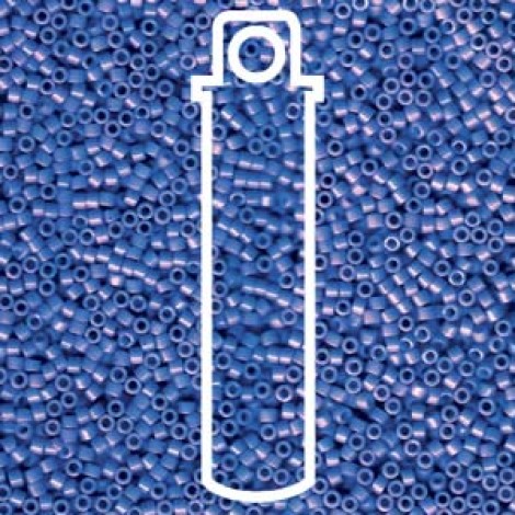 11/0 Delica Seed Beads - Opaque Cyan Blue - 7.2gm 11/0 Delica Seed Beads - Opaque Cyan Blue - 7.2gm