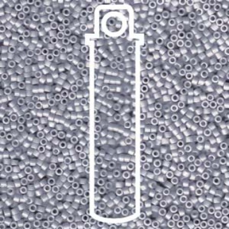 11/0 Delica Seed Beads - Opaque Ghost Grey - 7.6gm