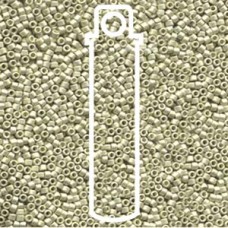 11/0 Delica Seed Beads - Galvanised Semi Frosted Silver - 7.2gm