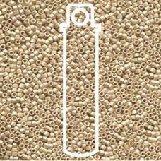 11/0 Delica Seed Beads - Galvanised Semi-Frosted Mead