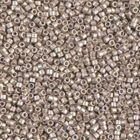 11/0 Delica Seed Beads - Galvanised Semi Frosted Light Smoky Amethyst - 7.2gm 11/0 Delica Seed Beads - Galvanised Semi Frosted Light Smoky Amethyst - 7.2gm