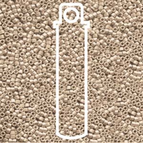 11/0 Delica Beads - Galvanised Matte Champagne - 7.2gm