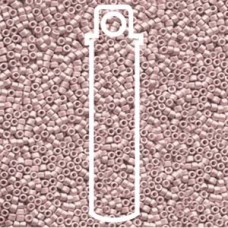11/0 Delica Beads - Galvanised Matte Pink Blush - 7.2gm