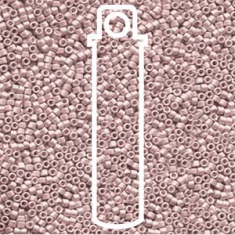 11/0 Delica Beads - Galvanised Matte Pink Blush - 7.2gm 11/0 Delica Beads - Galvanised Matte Pink Blush - 7.2gm