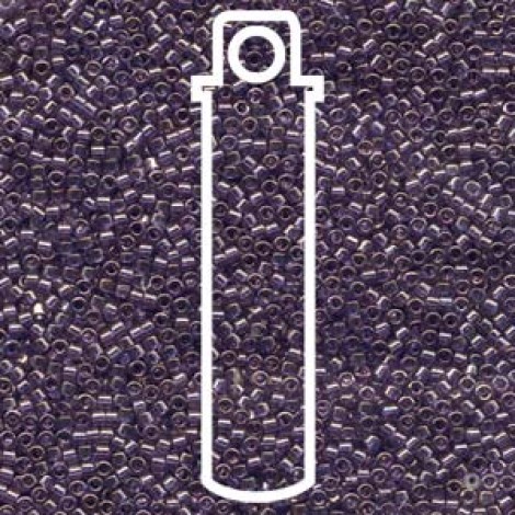 11/0 Delica Seed Beads - Lavender Blue Gold Luster - 7.2gm
