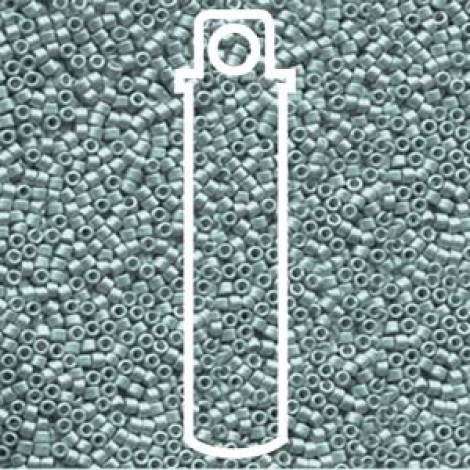 11/0 Delica Seed Beads - Galv Matte Dk Aqua - 7.6gm