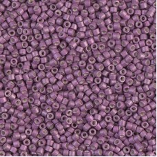 11/0 Delica Seed Beads - Galvanised Matte Magenta - 7.2gm