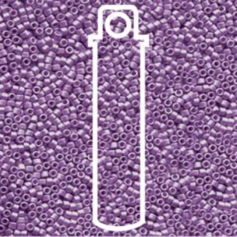 11/0 Delica Seed Beads - Galv Matte Eggplant - 7.2gm