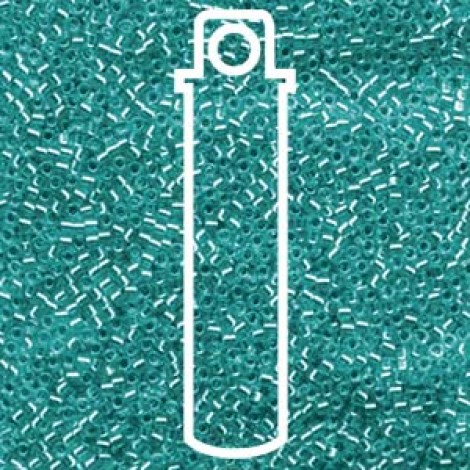 11/0 Delica Seed Beads - Silver Lined Caribbean Teal - 7.2gm