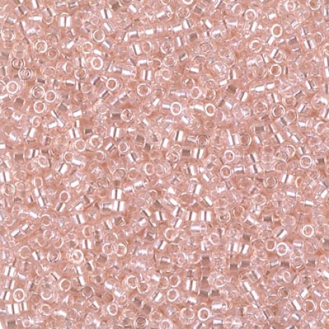 11/0 Delica Seed Beads - Transparent Pink Mist Luster - 7.2gm 11/0 Delica Seed Beads - Transparent Pink Mist Luster - 7.2gm