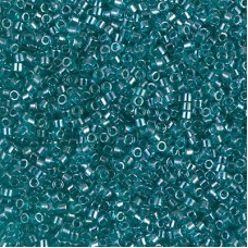 11/0 Delica Seed Beads - Transparent Caribbean Teal Luster - 7.2gm