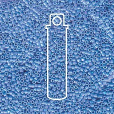 11/0 Delica Seed Beads -  Transparent Azure AB - 7.2gm