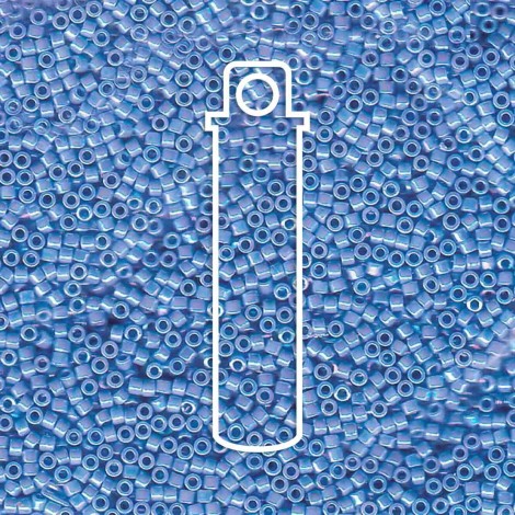11/0 Delica Seed Beads -  Transparent Azure AB - 7.2gm