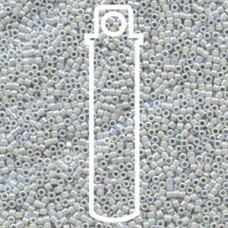 11/0 Delica Seed Beads -  Transparent Grey Mist AB