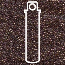 11/0 Delica Seed Beads - Pink Luster Lt Olive - 7.2gm