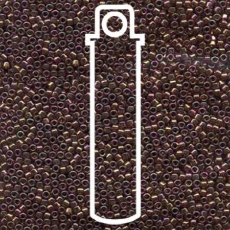 11/0 Delica Seed Beads - Pink Luster Lt Olive - 7.2gm 11/0 Delica Seed Beads - Pink Luster Lt Olive - 7.2gm