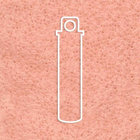 11/0 Delica Seed Beads - Matte Transparent Pink Mist - 7.2gm 11/0 Delica Seed Beads - Matte Transparent Pink Mist - 7.2gm