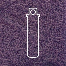 11/0 Delica Seed Beads - Matte Transparent Light Amethyst - 7.2gm