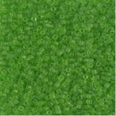 11/0 Delica Seed Beads - Matte Transparent Lime - 7.2gm