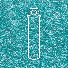 11/0 Delica Seed Beads - Matte Transparent Caribbean Teal AB - 7.2gm