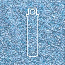 11/0 Delica Seed Beads - Matte Transparent Azure AB - 7.2gm