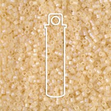 11/0 Delica Seed Beads - Matte Transparent Crystal Ivory Luster - 7.2gm