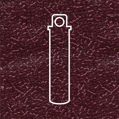 11/0 Delica Seed Beads - Dyed Transparent Wine - 7.2gm