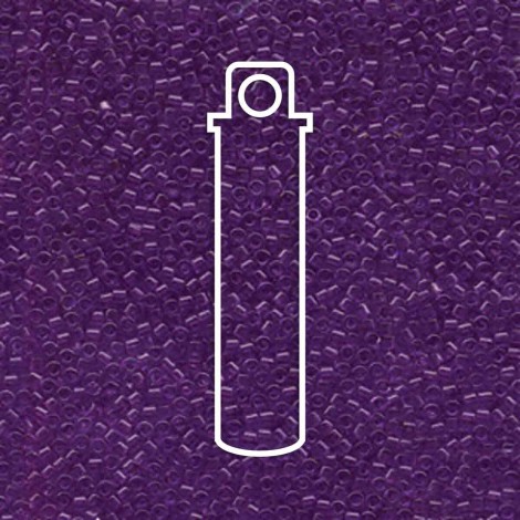 11/0 Delica Seed Beads - Dyed Transparent Violet - 7.2gm