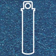 11/0 Delica Seed Beads - Dyed Transparent Capri Blue - 7.2gm
