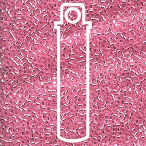 11/0 Delica Seed Beads - Dyed Silver Lined Light Pink - 7.2gm