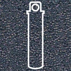 11/0 Delica Seed Beads - Op Purple Grey Rainbow Luster - 7.2gm